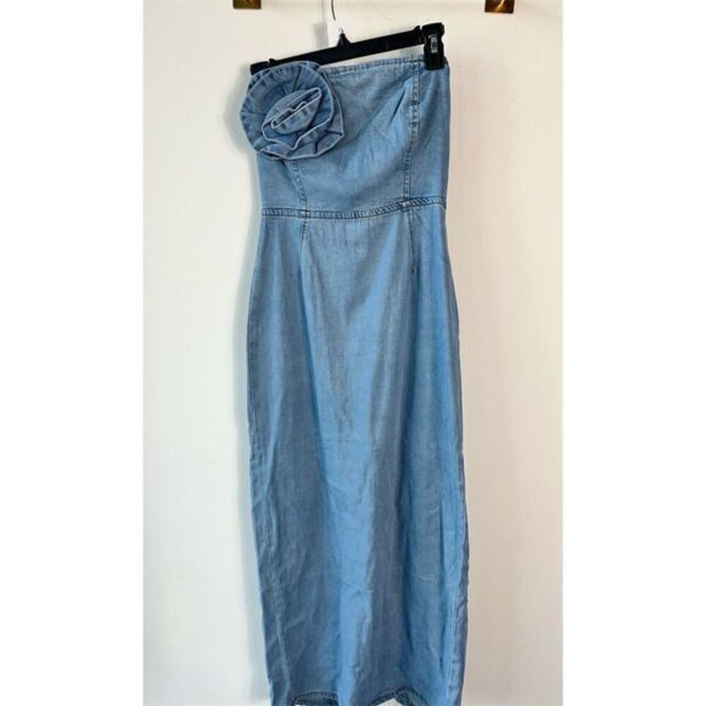 Ronny Kobo Collection Blue Midi Dress - Picture 2 of 6